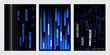 © KKK - Vector vertical line geometric poster set for poster exhibition magazine cover flyer gradient building construction