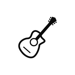 Canvas Print - guitar logo icon