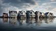 Residential buildings that can float on water provide