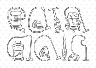 Wall Mural - Vacuum Cleaner SVG, Cleaner Clipart, Cleaning Svg, House Cleaner Svg, Vacuum Sweeper Svg, Housekeeping Svg, Cleaner Bundle