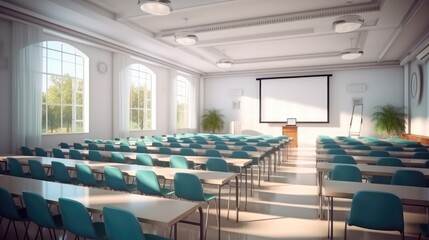 Aufkleber - A Conferences room, Educational conferences, Seminars, Lectures.