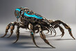 a scorpion cyborg digital art
