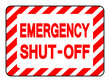 © ยงยุทธ จันทะบุตร - Emergency Shut Off Symbol Sign, Vector Illustration, Isolate On White Background Label. EPS10