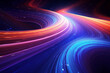 © dendyh7 - Abstract Neon Wave Background created with Generative AI