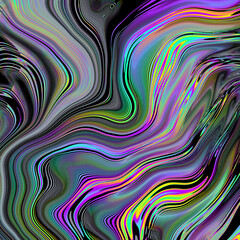  Abstract colorful wavy groovy psychedelic background