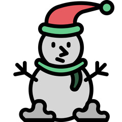 Sticker - snow man