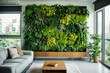 © SHOTPRIME STUDIO - Background foliage gardening leaf environment plant interior modern decorative vertical nature green wall design