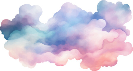 Wall Mural - watercolor color full pastel background
