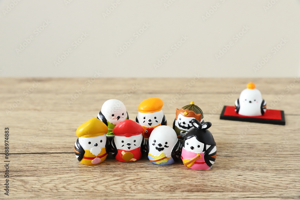 シマエナガの七福神