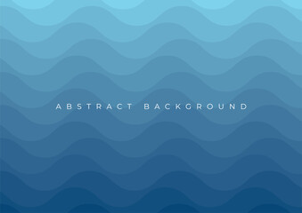 Wall Mural - abstract blue sea waves pattern background