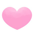 pink heart are on a transparent background 