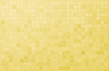 Wall Mural - Yellow ceramic wall and floor tile abstract background. Design geometric gray mosaic texture decoration of the bedroom. Simple seamless pattern grid for backdrop hospital wall, canteen and kitchen.