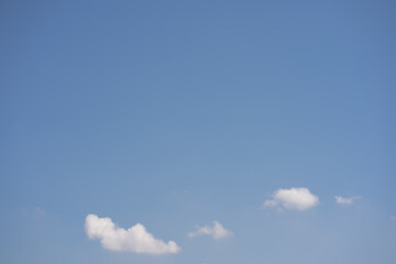 Wall Mural - nature and landscape concept with clear sky and small cloud background