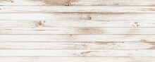 White Washed Old Wood Background. White Wood Board Old Style Abstract Background. Wooden Planks Panels Horizontal.
