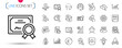 © blankstock - Pack of 5g technology, 360 degree and Fireworks line icons. Include Euro money, Qr code, Fake news pictogram icons. Product knowledge, Water splash, Medical support signs. Graph chart. Vector