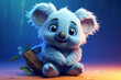3D character of a cute koala in children's style