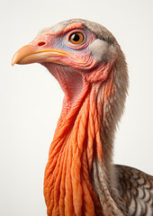 Poster - Turkey side view, white background