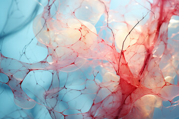 Aufkleber - Impressionistic abstraction of medical imaging, capturing the essence of diagnostic technologies.