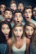 © Jorge Ferreiro - group of super excited and shocked people