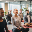 Yoga Workplace Class Meditation Business People