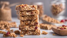 Granola Bars For Vegans And For Everyone Else. The Concept Of Healthy Nutrition