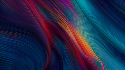 Bright, illuminated fiber optic network creates stunning abstract art, showcasing the beauty of technology, created with Generative AI technology