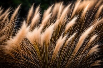 Wall Mural - fuzzy fountain grass-