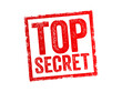 Top Secret - the highest acknowledged level of classified information, text stamp concept background