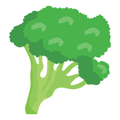 Sticker - green broccoli ilustration