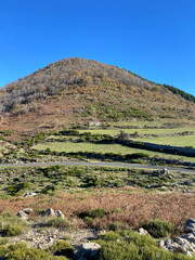 Sticker - Paysage de montagne dans les Cévennes en hiver