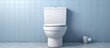 Ceramic toilet near lit wall Copy space image Place for adding text or design