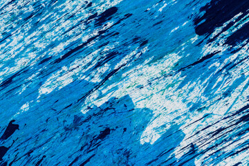 Poster - Blue paint texture background blue color