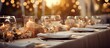 © vxnaghiyev - Luxurious wedding reception table setup Copy space image Place for adding text or design