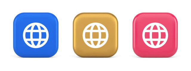 Wall Mural - internet connection global browsing information button cyberspace data search 3d icon