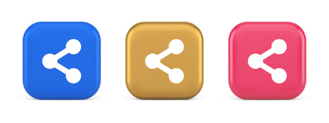 Wall Mural - decentralize compound connection encrypted network button cyberspace management 3d icon