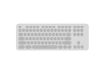 keyboard isolated on white