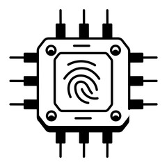 Poster - Check out this linear icon of an ai website 