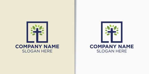 religion logo design template