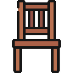 Wall Mural - Wooden Chair Icon