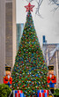 Christmas tree and two nutcrackers at New York.