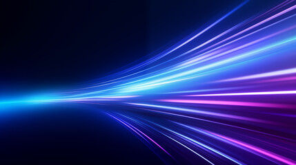 Wall Mural - speed light movement technology hitech modern background. blue background futuristic. banner, poster