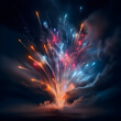 Funkelndes Feuerwerk-Ein Spektakel des Jahreswechsels