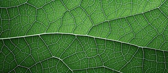 Wall Mural - close up of a green leaf with fine grain, abstract horizontal background. ecology and environment  concept, world earth day