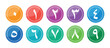 © yasin - numbers in arabic. arabic numbers in circles