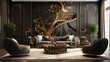 luxury interior vintablack gold abstract simple design, rich, high class, luxury, 16:9