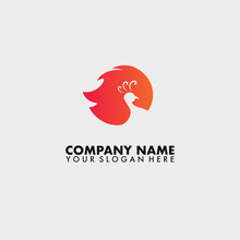 Fire Flame Peacock Hot Modern Simple Business Logo