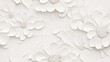 a white paper background adorned with delicately embossed flowers, a textured floral pattern that combines elegance with simplicity. SEAMLESS PATTERN. SEAMLESS WALLPAPER.