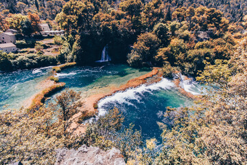 Sticker - Krka national park in Croatia