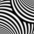 Striped pattern. Repeated wavy lines background. Curves abstract wallpaper. Linear motif. Vector illustration