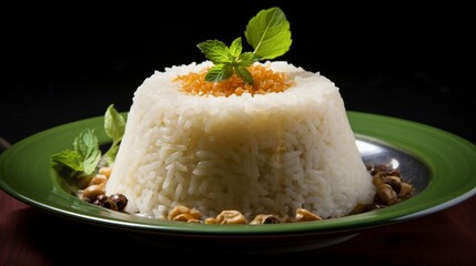 Wall Mural - rice with fried egg